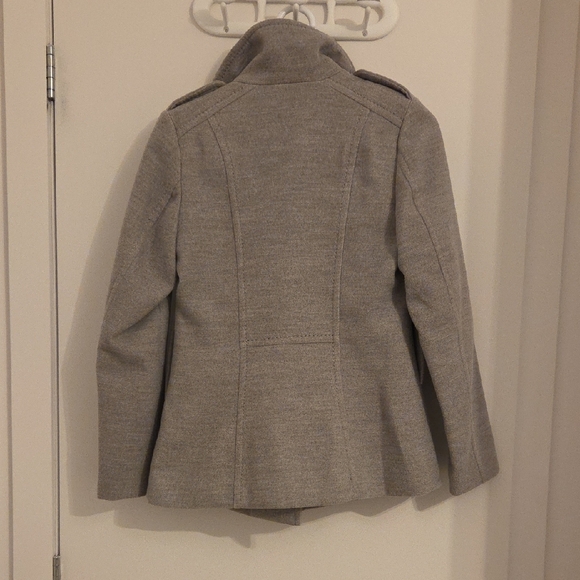 H&M Women's Classic Gray Pea Coat - Picture 2 of 2